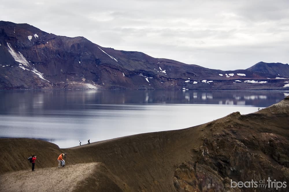 Öskjuvatn lago Viti qué es azul Highlands Islandia qué ver