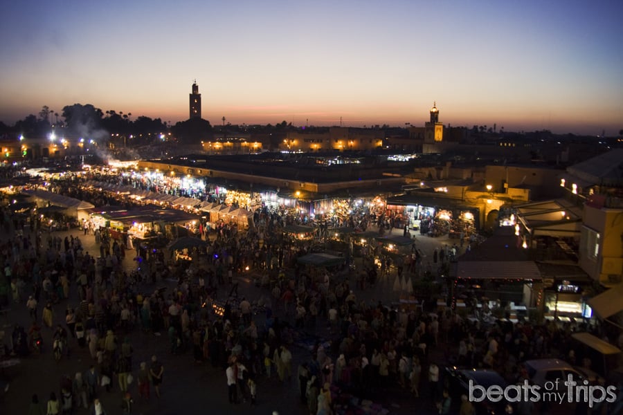 Marruecos Marrakech mejor terraza plaza Jemaa Fna