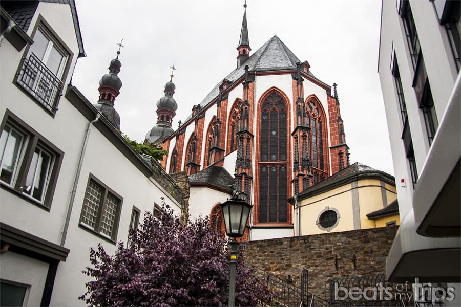 Viaje Coblenza que ver Iglesia Nuestra Señora Liebfrauenkirche turismo Alemania Koblenz barco río Rin desembocadura Mosela crucero