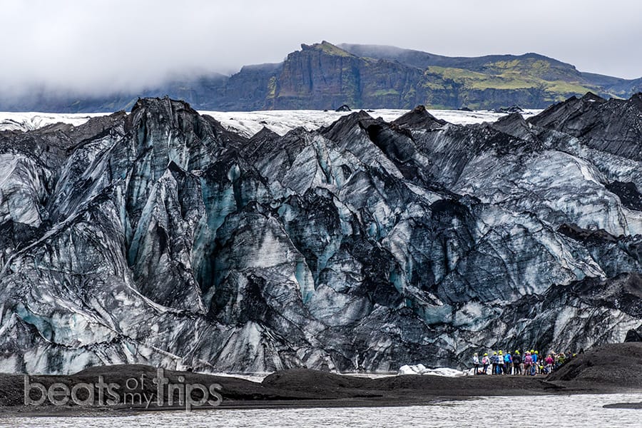 Solheimajokull Excursion trekking glaciar crampones Falljokull que ver Islandia imprescindibles guia Islandia Iceland