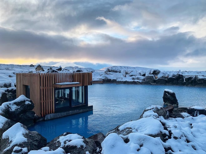 Bar cerveza Baños termales Myvatn Nature Baths Islandia piscinas